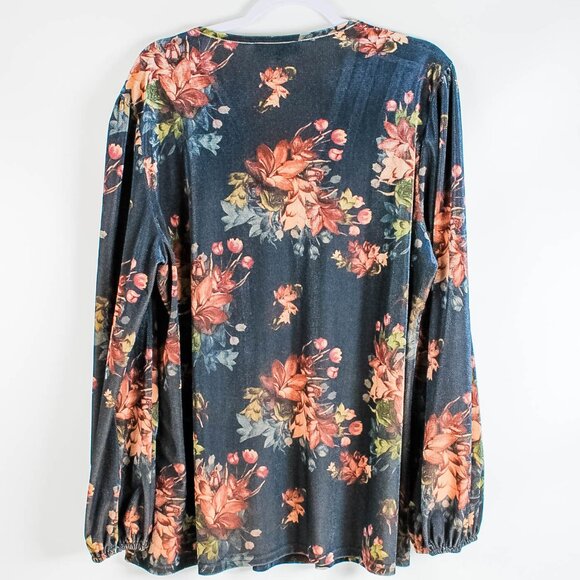 Suzanne Betro Floral Fall Top - Size 2X - Picture 2 of 8